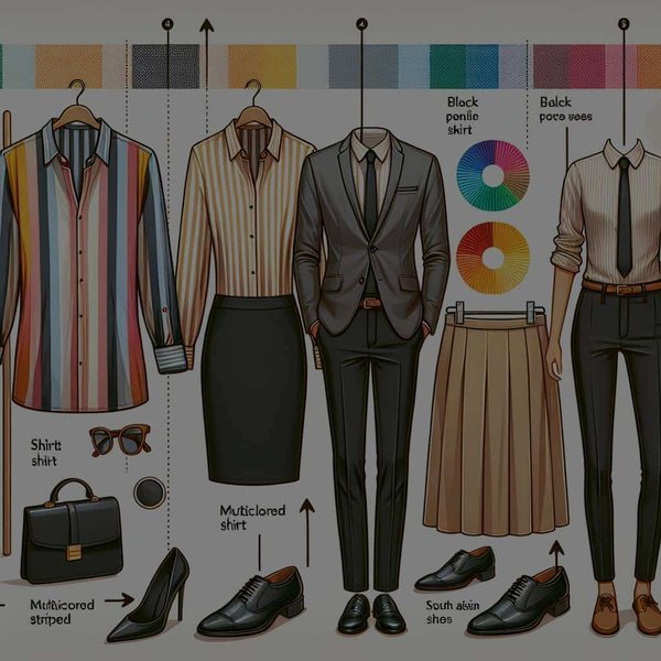 How to Coordinate a Multicolored Striped Shirt with a Conservative Office Wardrobe?