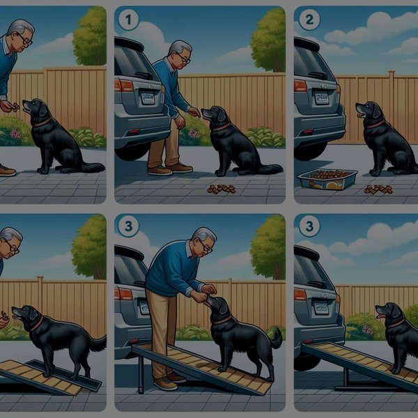 How to Train an Older Dog to Use a Ramp for Entering and Exiting Vehicles?